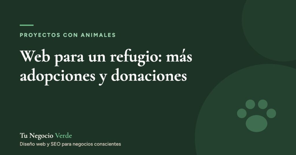 Página web para un refugio de animales: cómo conseguir más adopciones y donaciones
